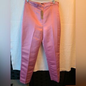J Crew pink satin women’s pants dress NWT size 6 ankle